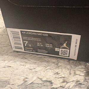 Jordan Air Jordan 1 Mid - Armory Navy, White, Black